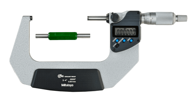 Image of digital micrometer ip65, inch/metric 3-4", with output .