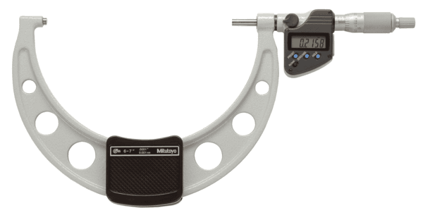 Image of digital micrometer ip65, inch/metric 6-7", with output .