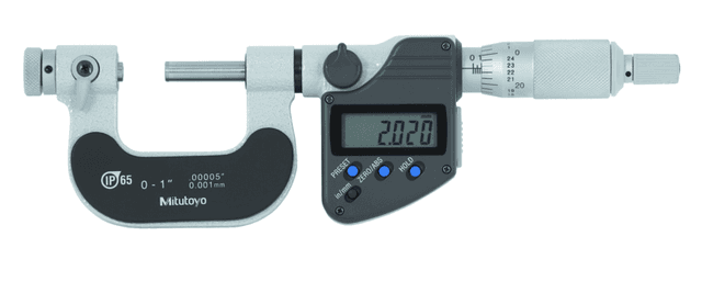 Image of digital screw thread micrometer ip65 inch/metric, 0-1" .