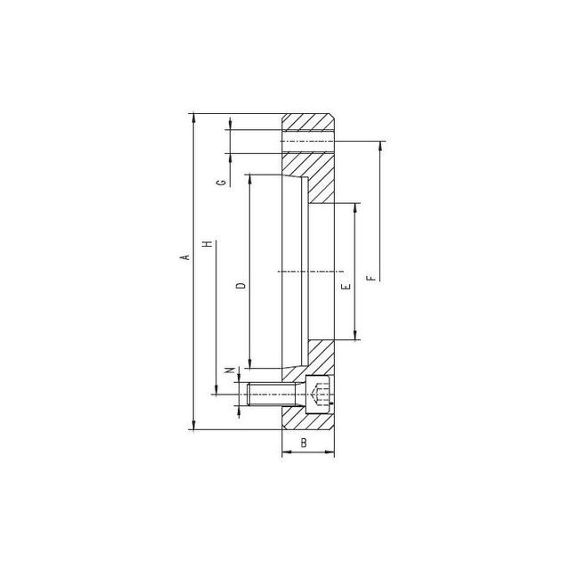 ADAPTER FOR LATHE CHUCK 8217-1000-15-520
